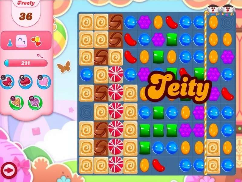 Infographic showing combinations of special candies in Candy Crush Saga