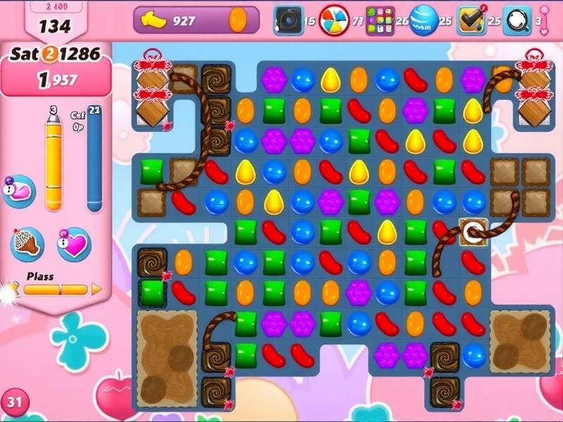 Candy Crush Saga PC Version Gameplay on Large Screen