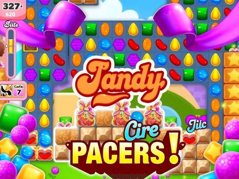 Candy Crush Saga game interface on a computer screen