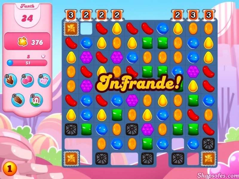 Candy Crush Saga Level 7680 Gameplay with Special Candies