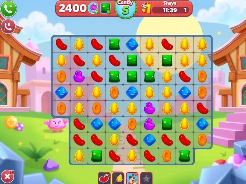 Candy Crush Saga King holding free coins and boosters