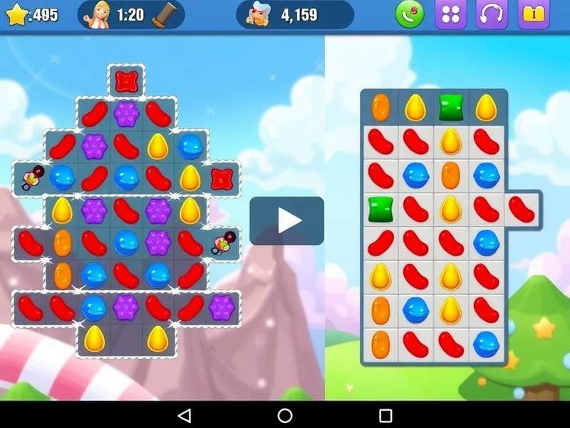 Candy Crush Saga gameplay on Android phone