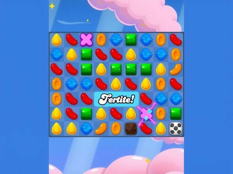 Candy Crush Saga King playing on Poki platform with high score