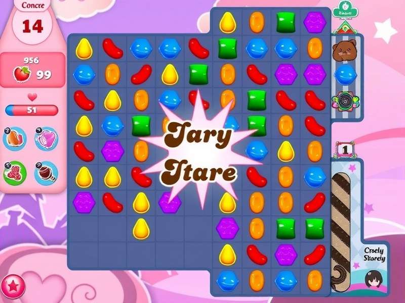 Visual comparison of Candy Crush Saga and Candy Crush Soda Saga gameplay interfaces