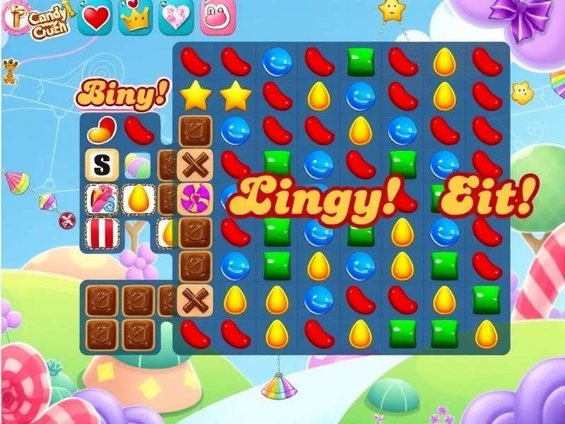 Advanced Candy Crush Saga gameplay strategy showing candy combinations