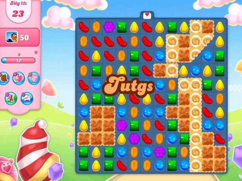 Candy Crush Saga strategy diagram showing optimal candy matching patterns