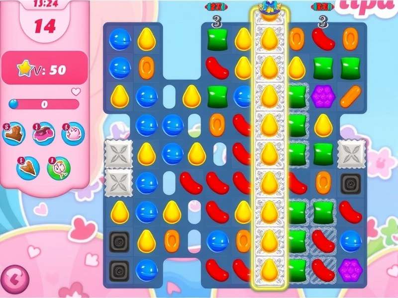 Candy Crush Saga and Soda Saga gameplay visual comparison on mobile screens