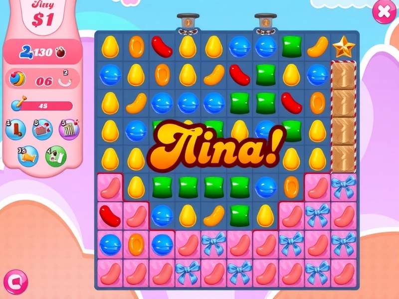 Candy Crush Saga King Free Play screenshot showing colorful candies and boosters