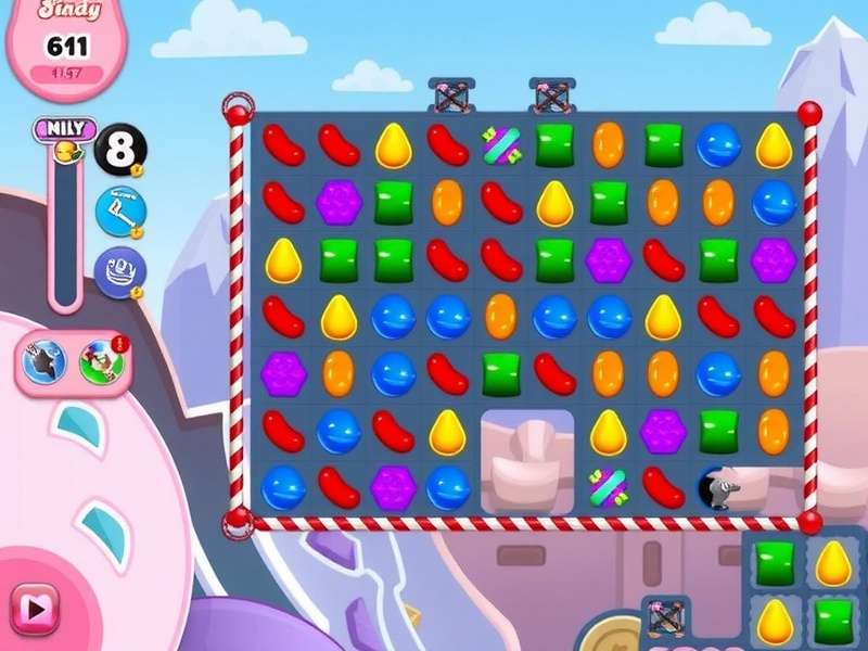 Candy Crush Saga gameplay on a laptop and mobile screen