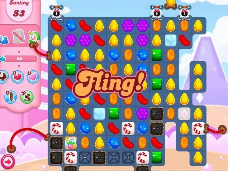 Candy Crush Saga gameplay on a laptop and mobile screen