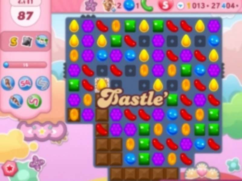 Candy Crush Saga gameplay on desktop computer