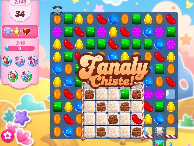 Candy Crush Saga special candy combinations showing striped and wrapped candies