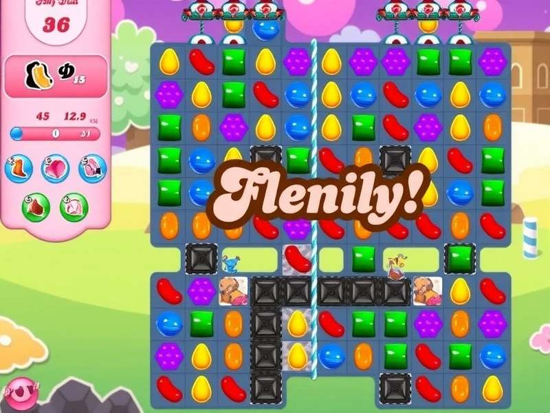 Candy Crush Saga boosters and power-ups displayed in game