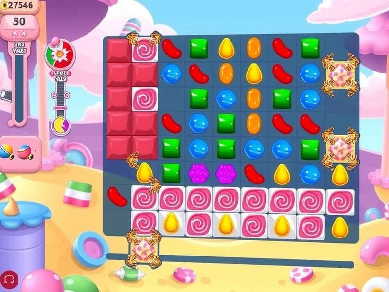 Candy Crush Saga and Candy Crush Soda gameplay collage with colorful candies and boosters