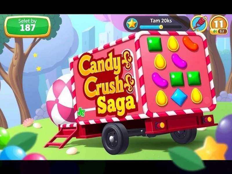Candy Crush Saga Trailer – vibrant gameplay montage showing colorful candies, special combos, and level animations