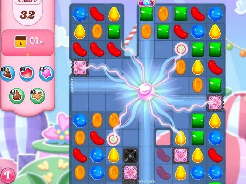 Candy Crush Saga Level 3 no boosters strategy guide showing bottom-first matching technique